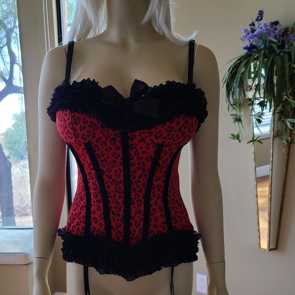 RED/BLACK SEXY CORSET